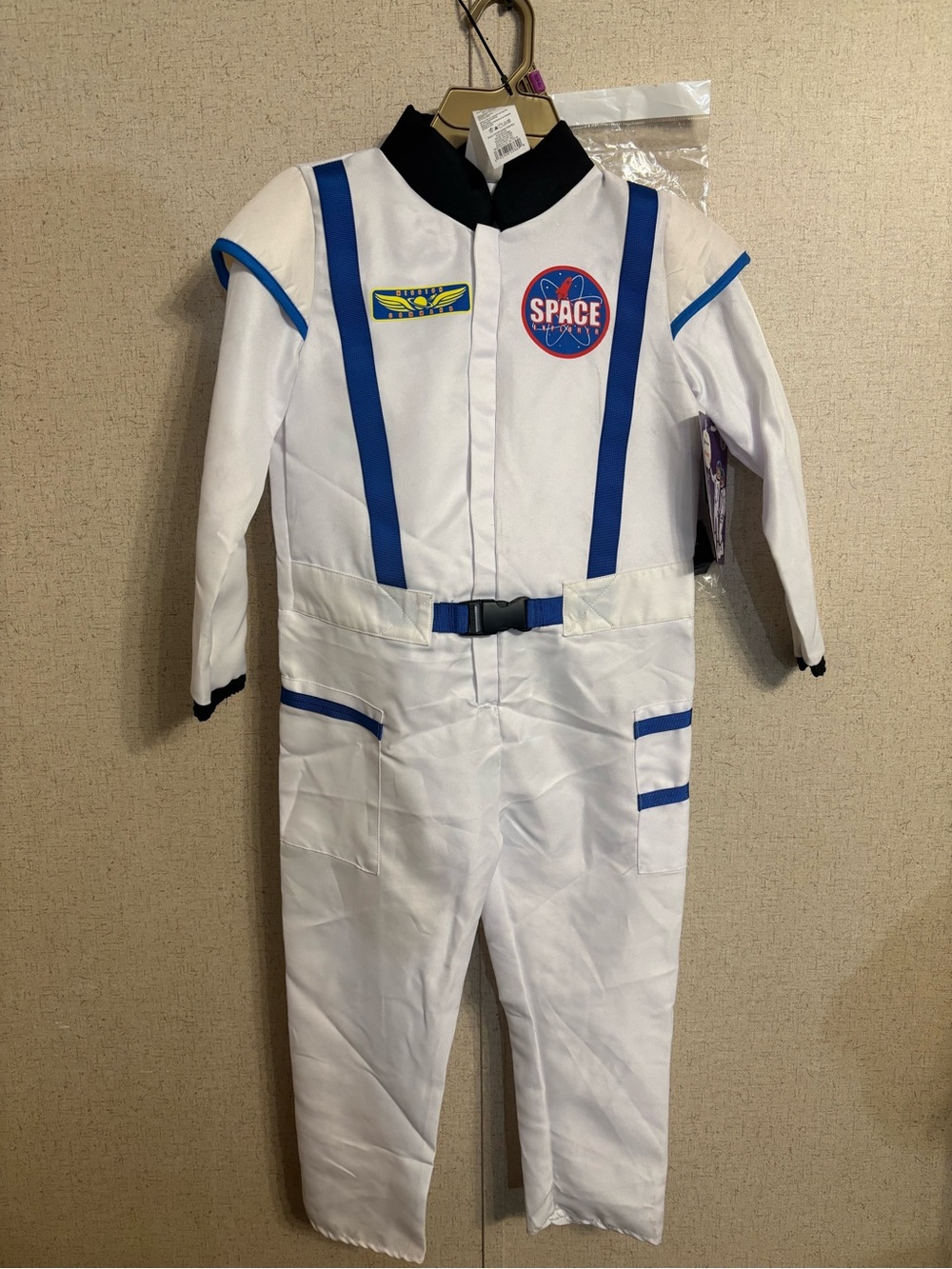 Kids White and Blue Space Ranger Costume astronaut - Unbranded